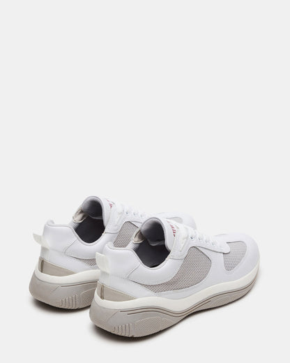 PICOLO White Low-Top Lace-Up Men's Sneaker