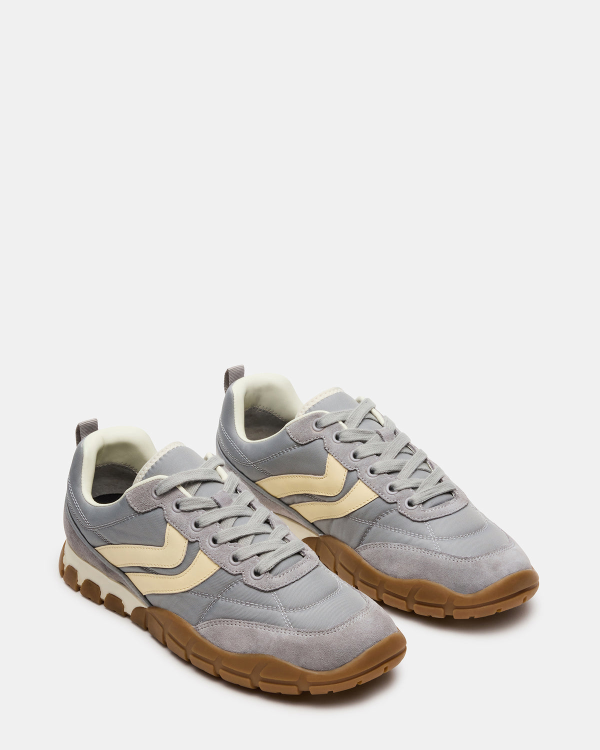 HORIZON Grey Low-Top Lace-Up Men's Sneaker
