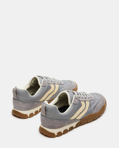 HORIZON Grey Low-Top Lace-Up Men's Sneaker