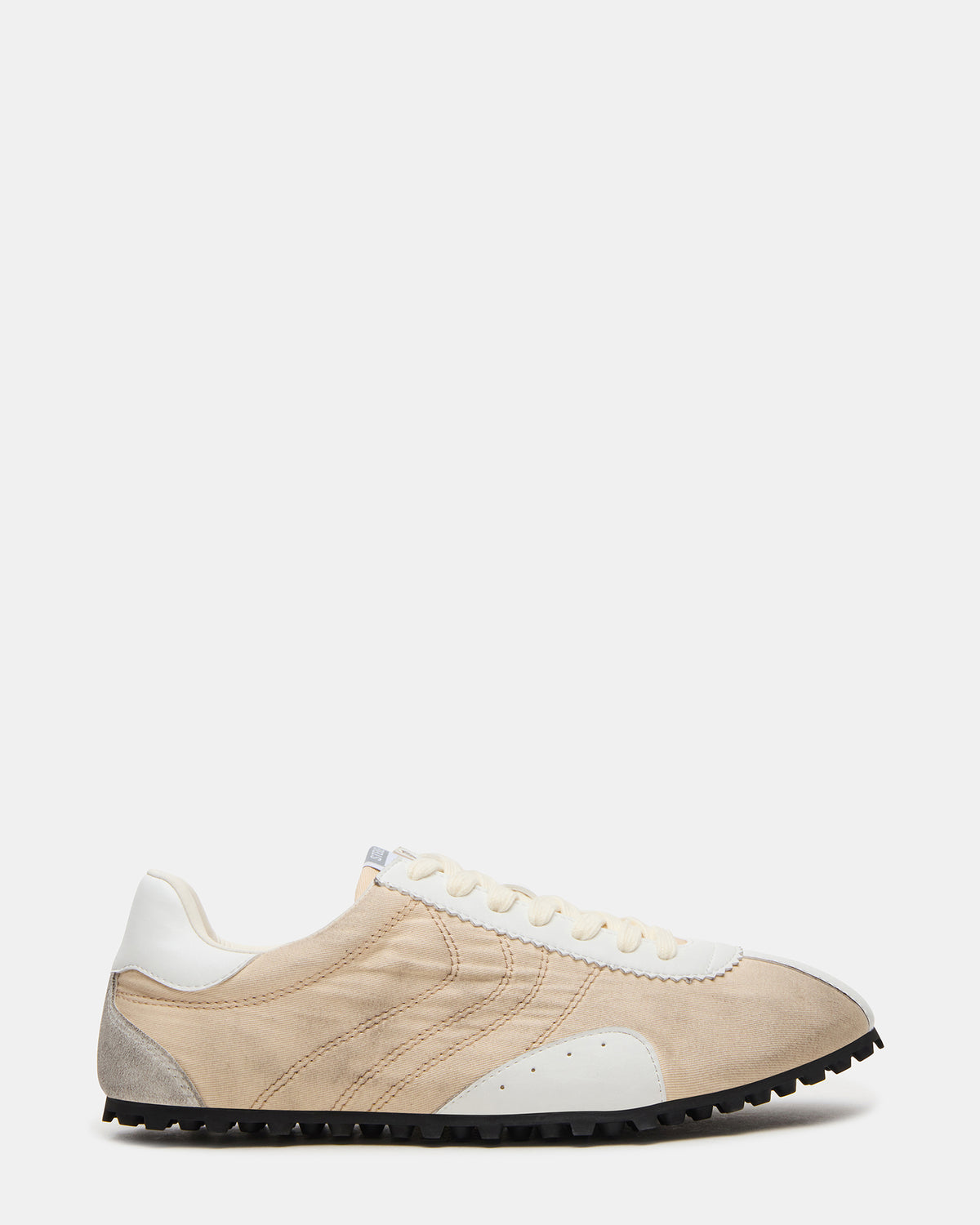 PUZZLE Cream Low-Top Lace-Up Men's Sneaker