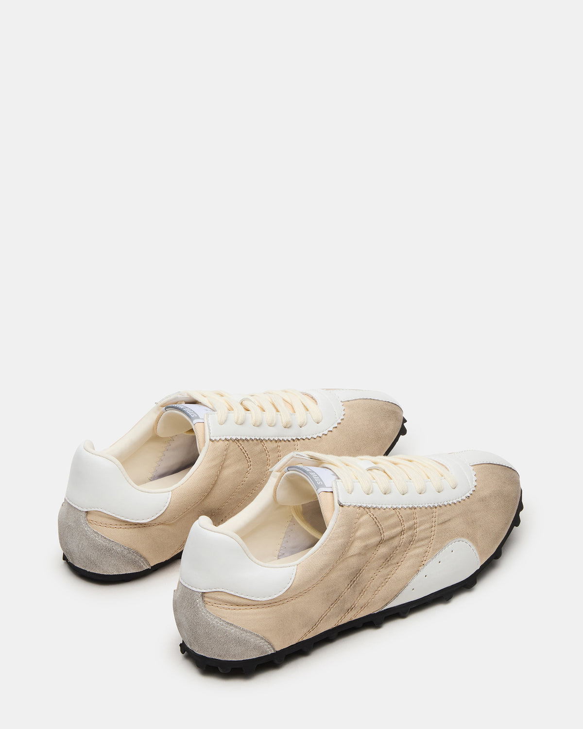 PUZZLE Cream Low-Top Lace-Up Men's Sneaker