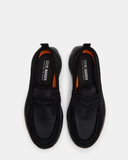 PARRISH Black Low-Top Slip-On Men's Sneaker