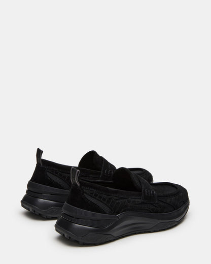 PARRISH Black Low-Top Slip-On Men's Sneaker