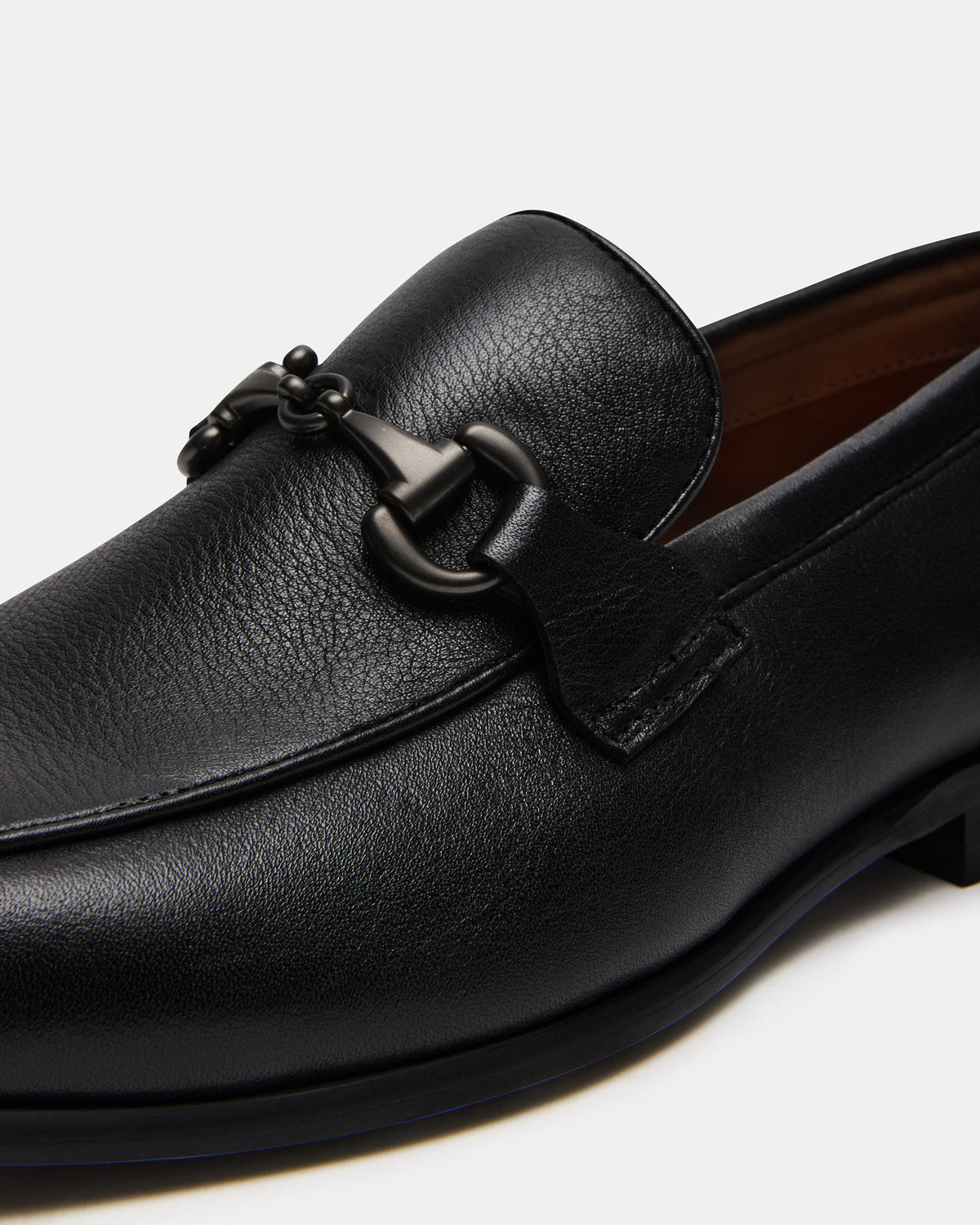 JAYSHAN Black Leather Men's Dress Loafer