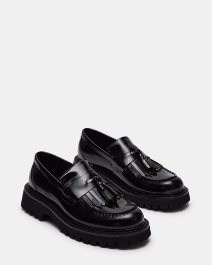 ZEV Black Box Lug Sole Dress Men's Loafer