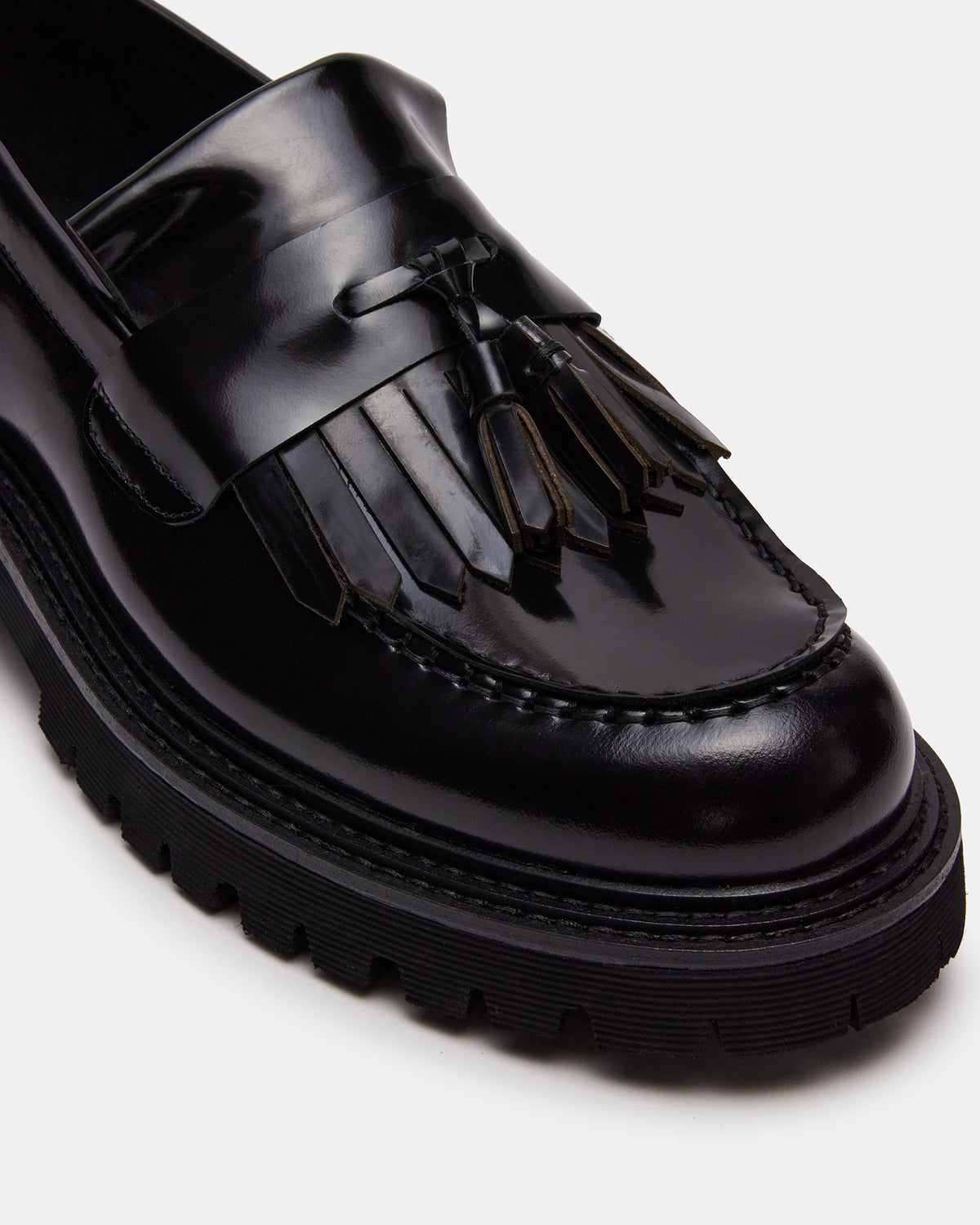 ZEV Black Box Lug Sole Dress Men's Loafer