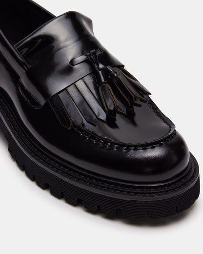 ZEV Black Box Lug Sole Dress Men's Loafer