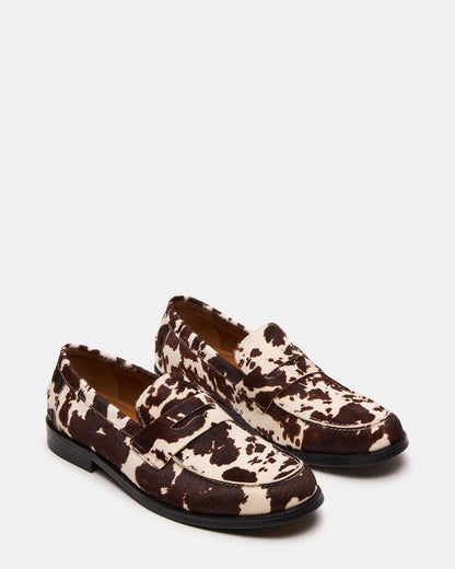 NATAN Cream Multi Slip-On Dress Men's Loafer