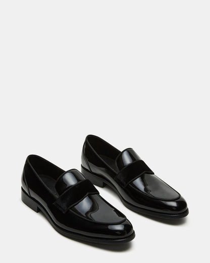 ESCADA Black/Black Slip-On Men's Dress Loafer