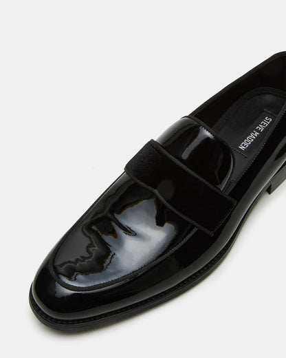 ESCADA Black/Black Slip-On Men's Dress Loafer