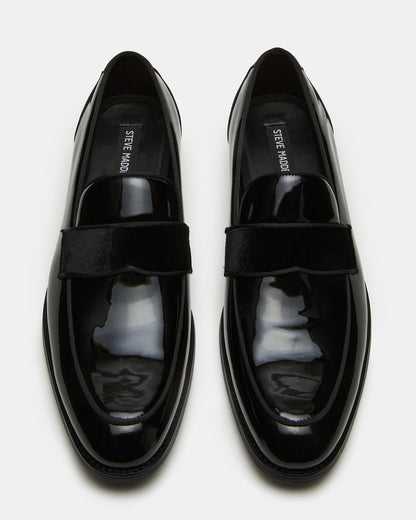 ESCADA Black/Black Slip-On Men's Dress Loafer