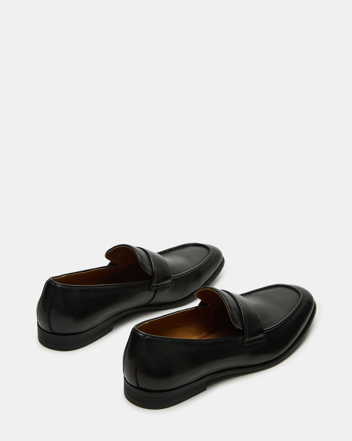 BISCUIT Black Leather Slip-On Men's Dress Loafer