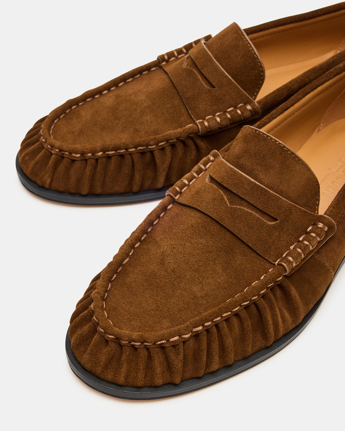 QUINCEY Chestnut Suede Slip-On Men's Loafer