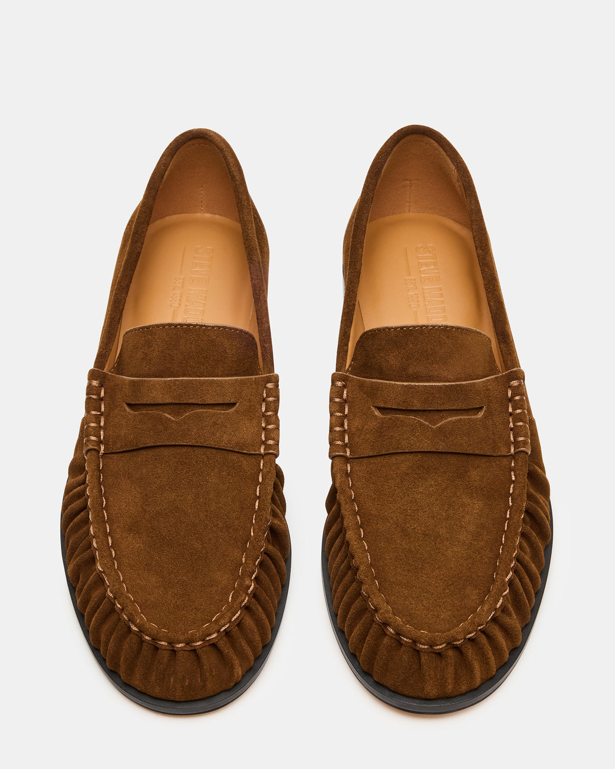 QUINCEY Chestnut Suede Slip-On Men's Loafer