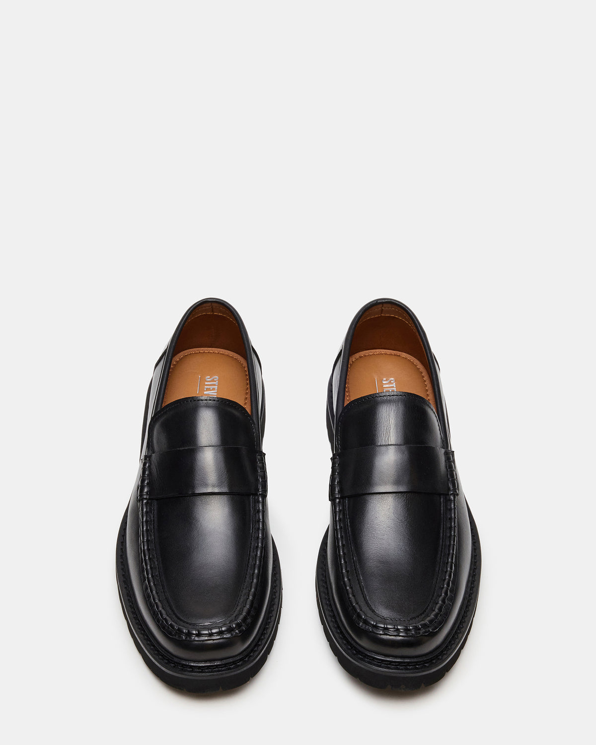 BRODIE Black Slip-On Lug Men's Loafer