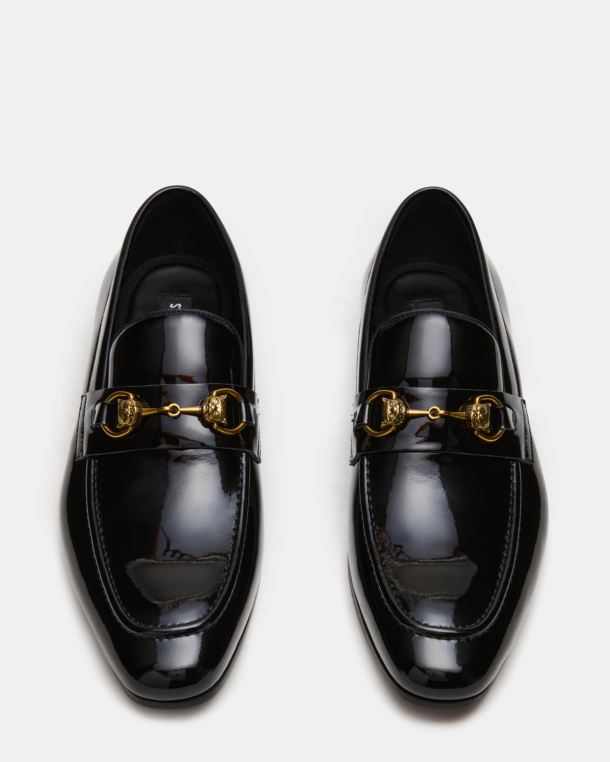 JAKIRO Black Patent Slip-On Dress Men's Loafer