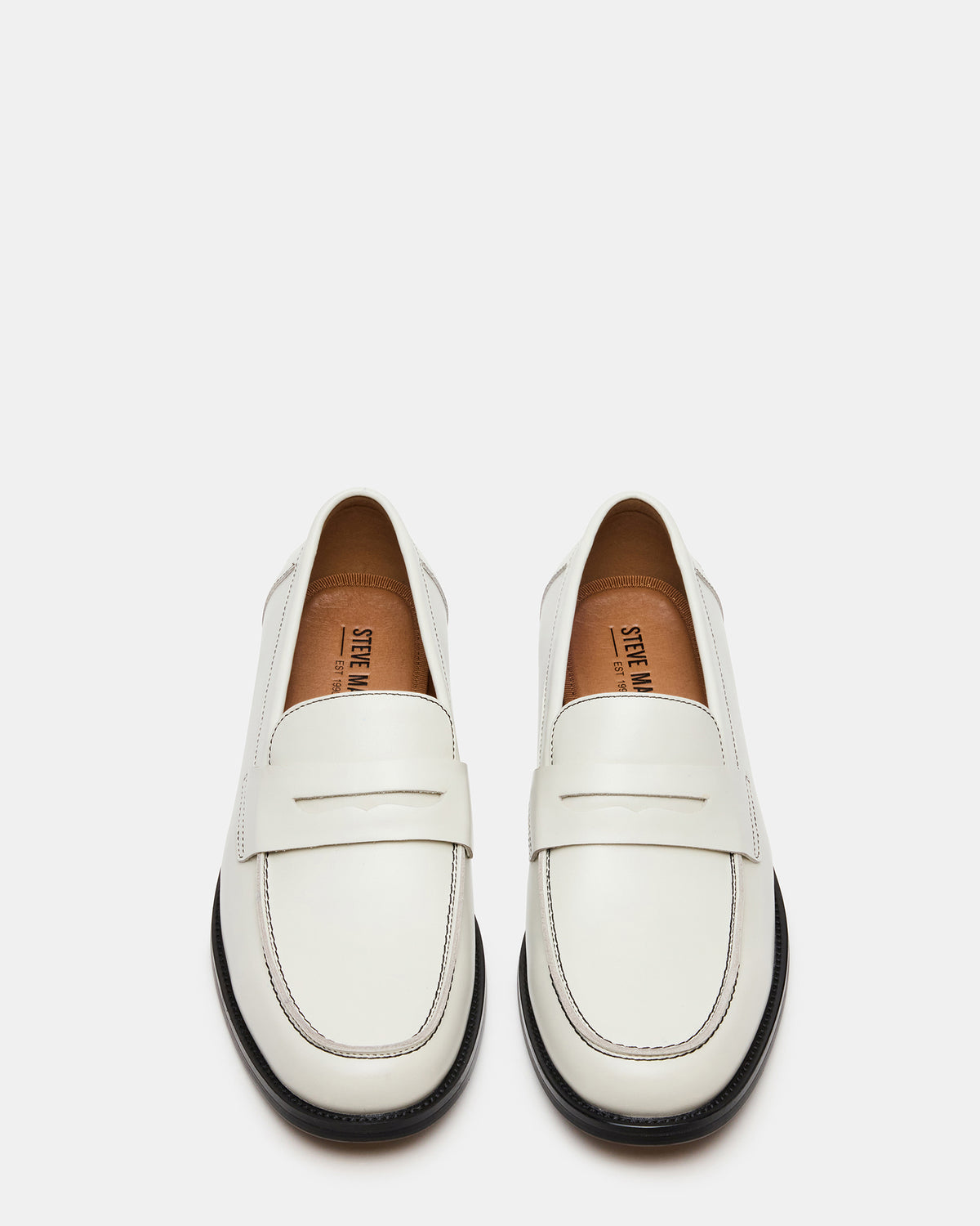 NATAN White Leather Slip-On Dress Men's Loafer