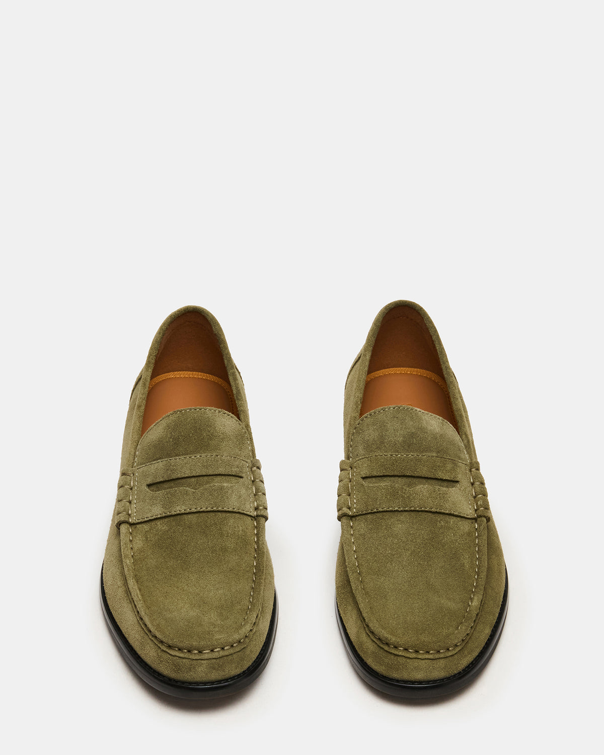 HUCKLE Green Suede Slip-On Men's Loafer