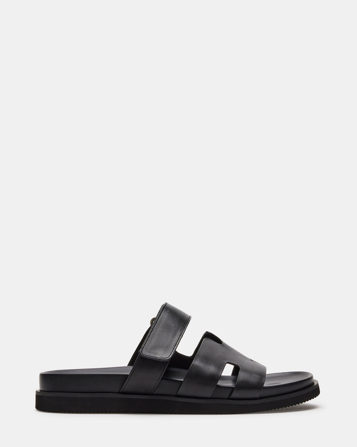 MAIVEN Black Leather Men's Fisherman Sandal