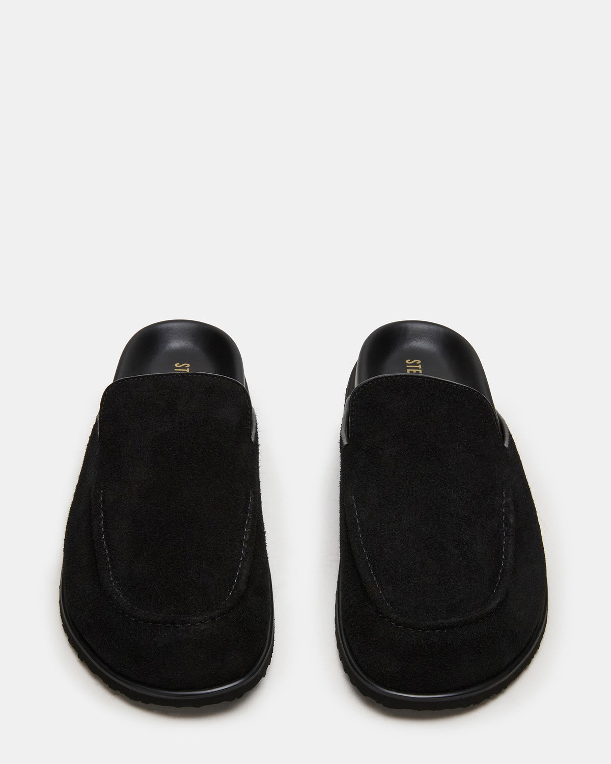 LUCIO Black Suede Slip-On Men's Casual Clog
