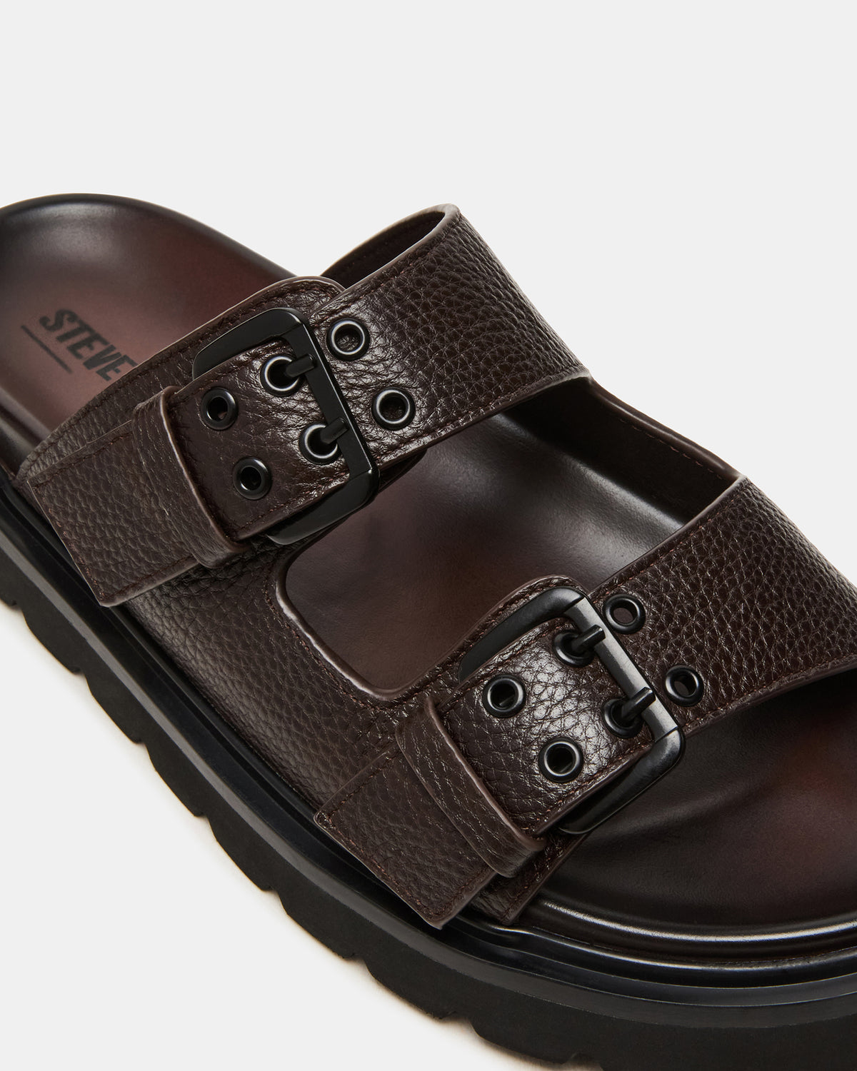 LUXOR Dark Brown Slide Footbed Men's Sandal