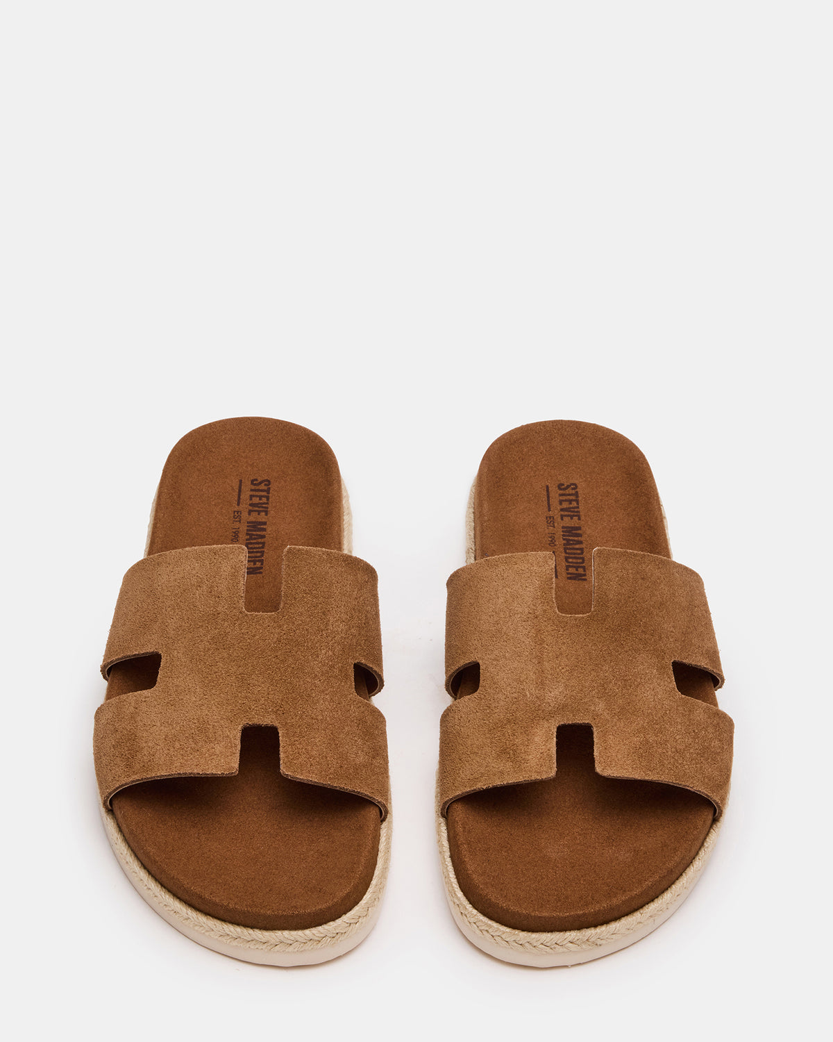 MERRICK Cognac Suede Footbed Slide Men's Sandal