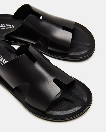 SPLASH Tan Leather Men's Flat Slip-On Sandal