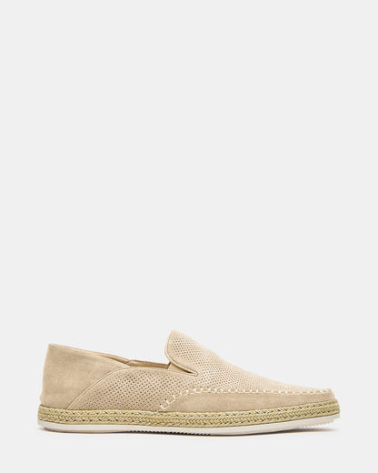 CAYDENN Off-White Slip-On Espadrille Men's Casual Loafer