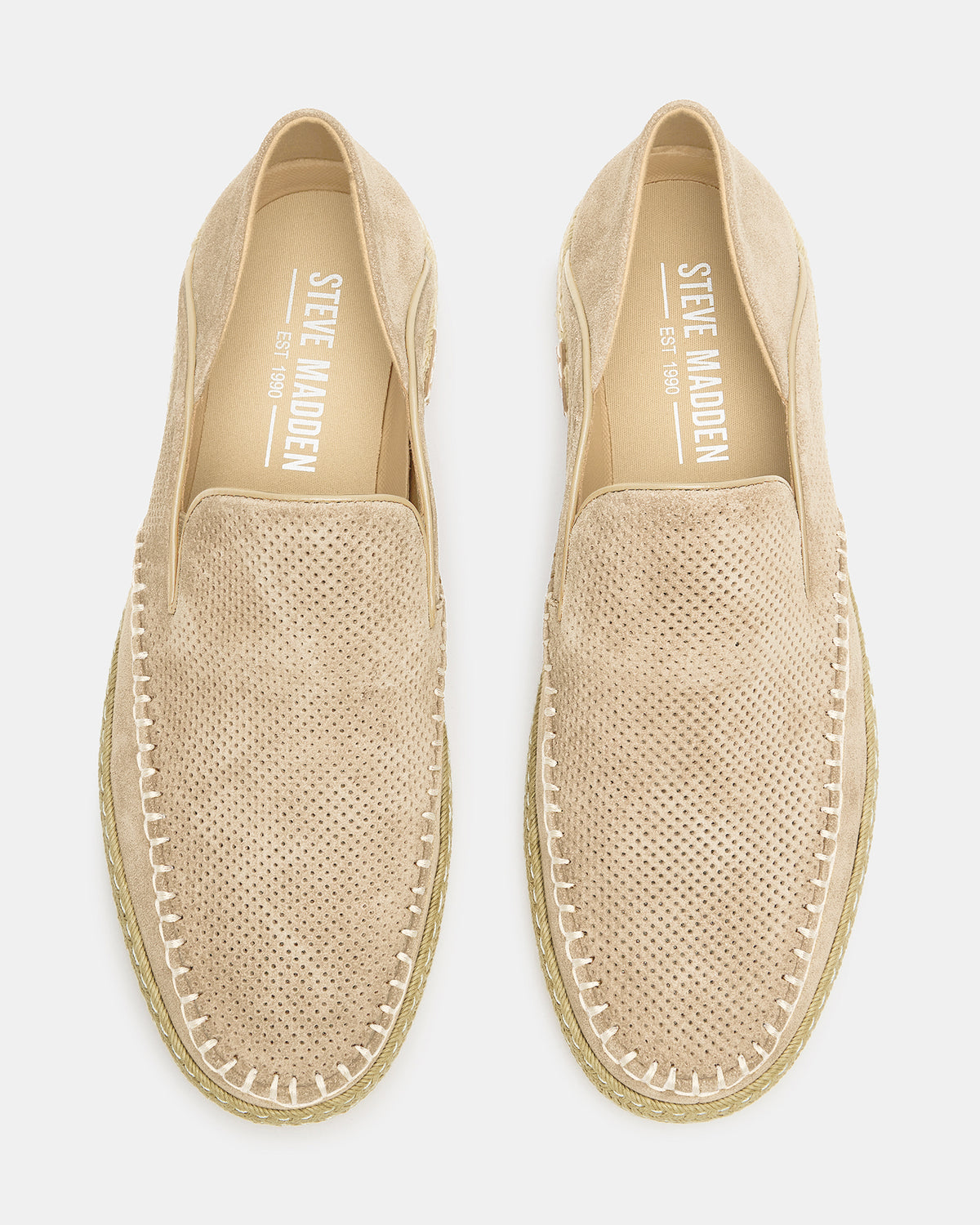 CAYDENN Off-White Slip-On Espadrille Men's Casual Loafer