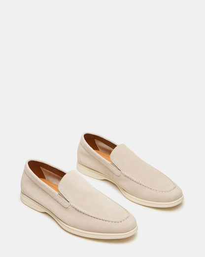 LINUX Beige Suede Slip-On Men's Casual