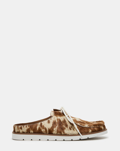 SAILOR Brown White Slip-On Laces Footbed Men's Casual Shoe