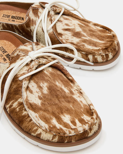 SAILOR Brown White Slip-On Laces Footbed Men's Casual Shoe