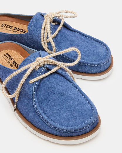 SAILOR Blue Slip-On Laces Footbed Men's Casual Shoe
