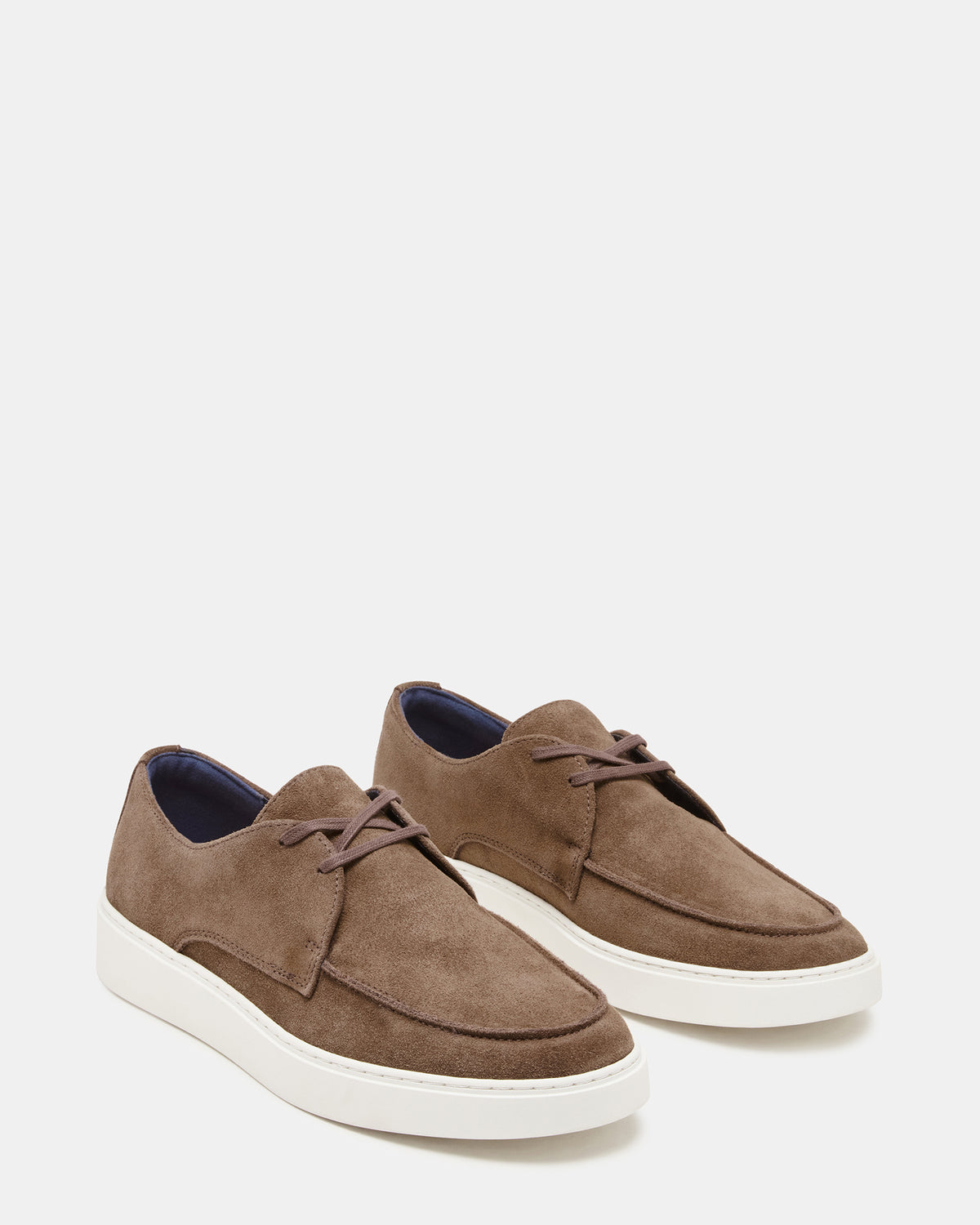 FRANKK Cognac Suede Lace-Up Men's Casual Shoe