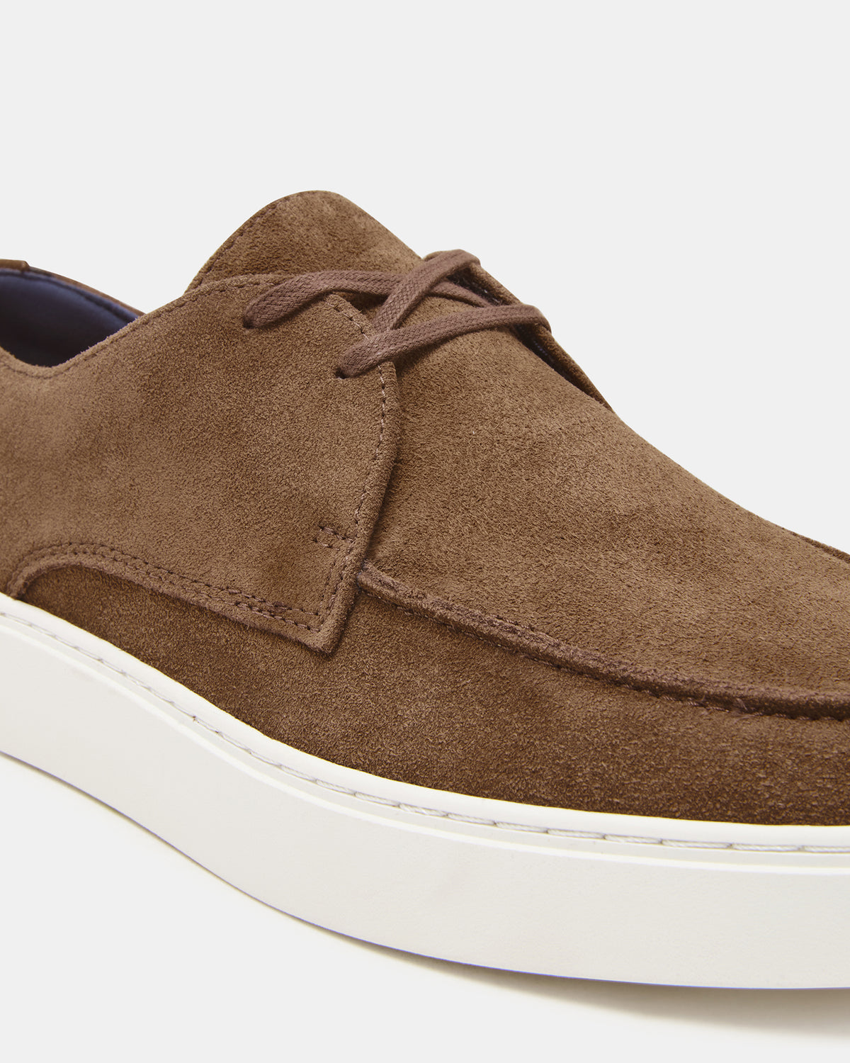 FRANKK Cognac Suede Lace-Up Men's Casual Shoe
