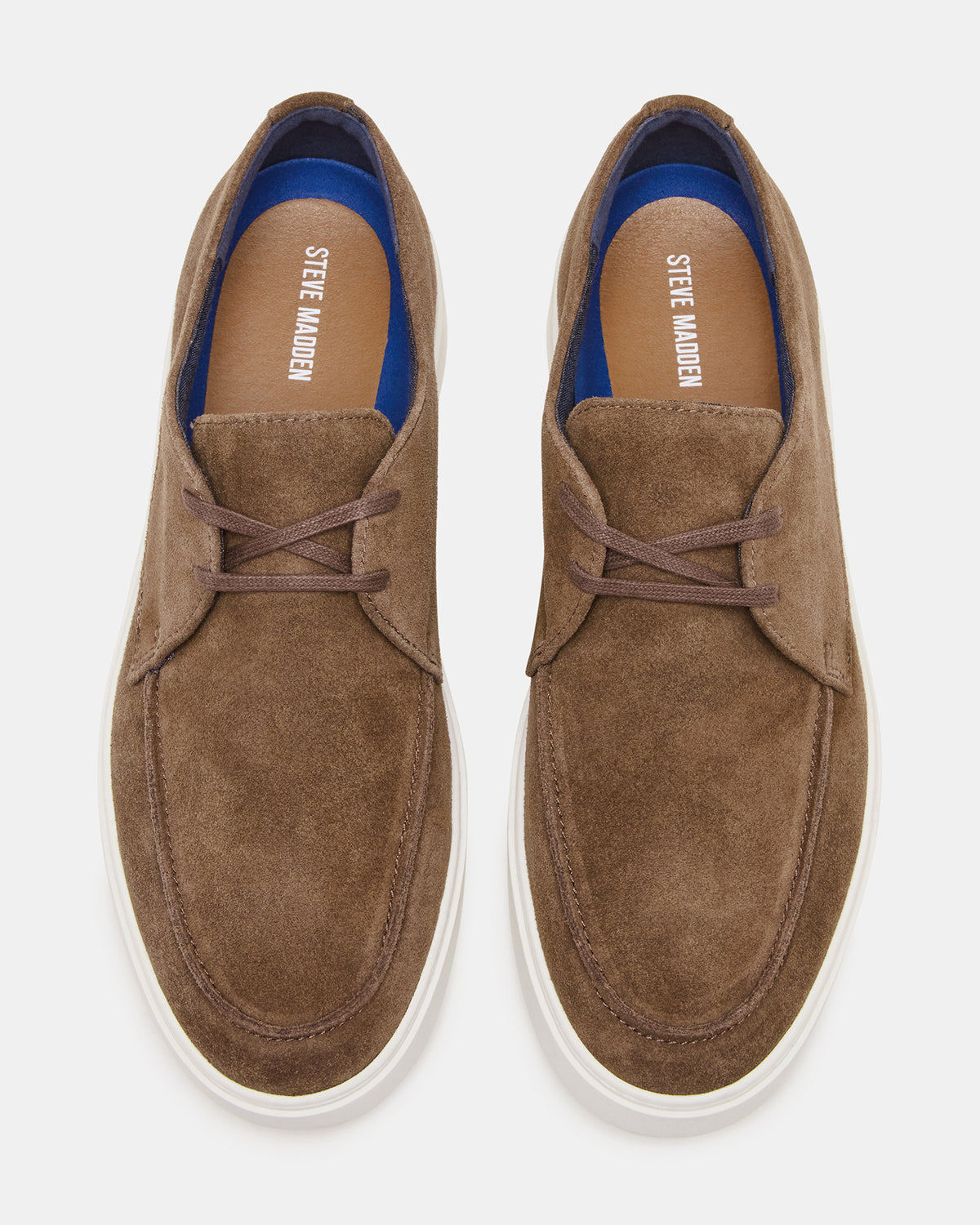 FRANKK Cognac Suede Lace-Up Men's Casual Shoe