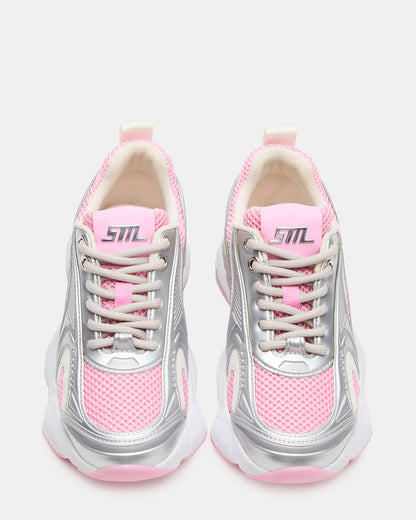 Kids' SPEDSTR Pink Low-Top Lace-Up Girls' Sneaker
