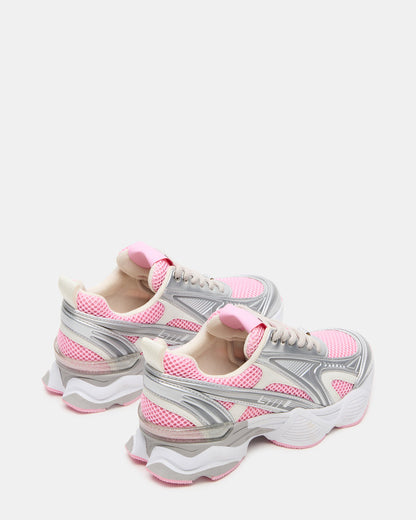 Kids' SPEDSTR Pink Low-Top Lace-Up Girls' Sneaker