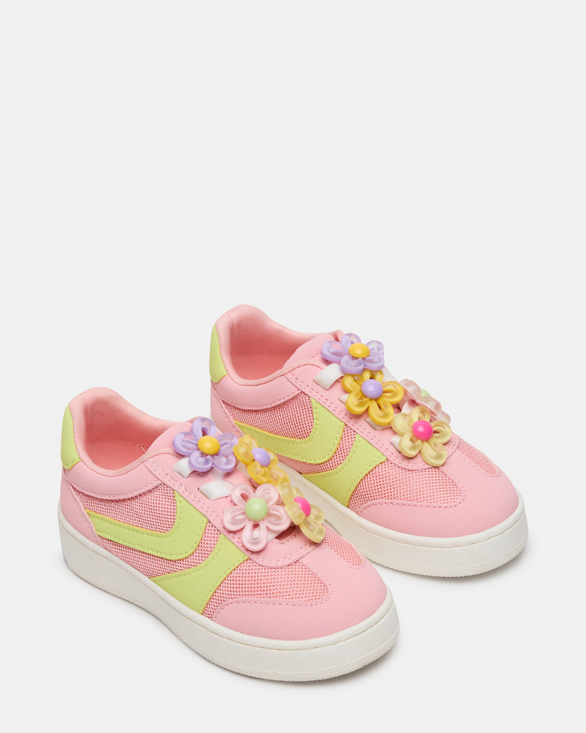 Toddlers' JERSEY Lime/Pink Low-Top Platform Girls' Sneaker