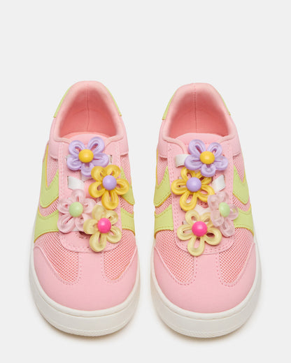 Toddlers' JERSEY Lime/Pink Low-Top Platform Girls' Sneaker