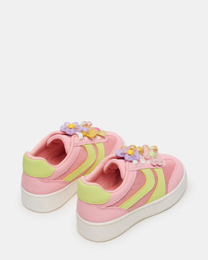 Toddlers' JERSEY Lime/Pink Low-Top Platform Girls' Sneaker