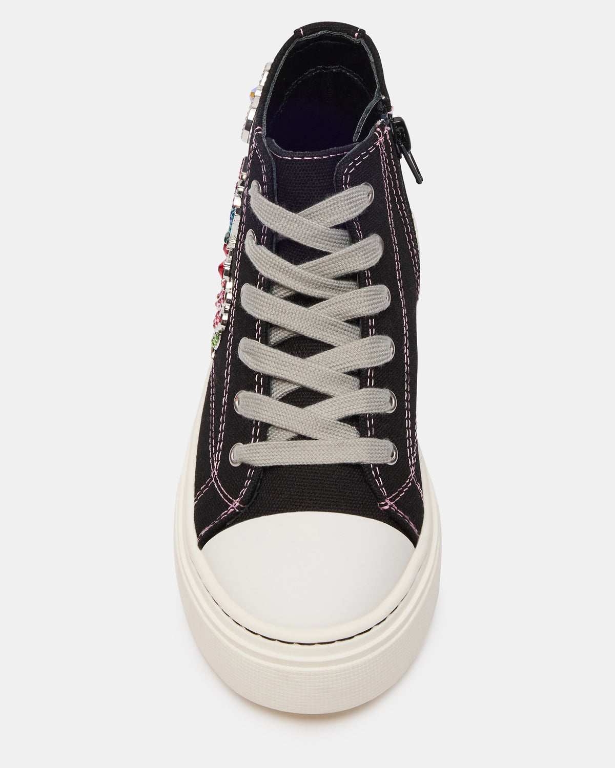 Kids' JOYCEE Black High-Top Lace-Up Girls' Sneaker