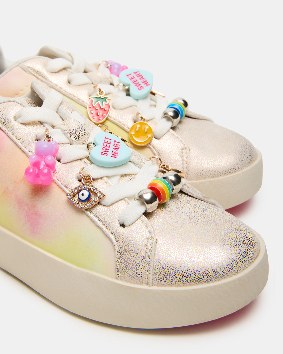 Toddlers' POET Pastel Multi Girls' Low-Top Lace-Up Sneaker