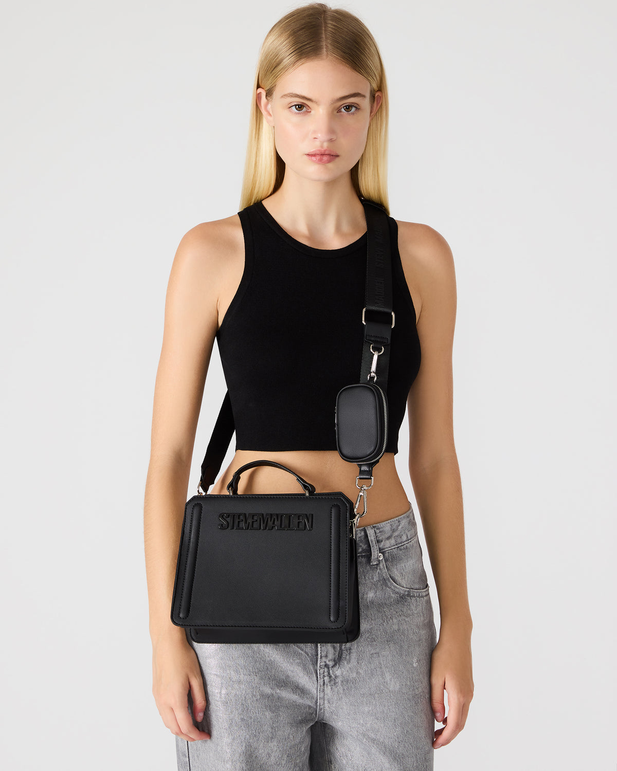 EVELYN Bag Black | Women's Top Handle Crossbody Bag