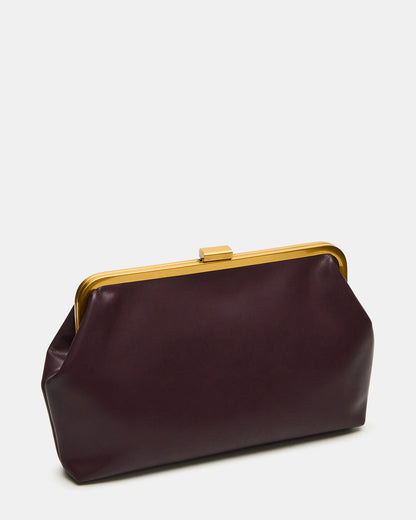KISSES Bag Wine Chain Strap Crossbody Clutch Handbag