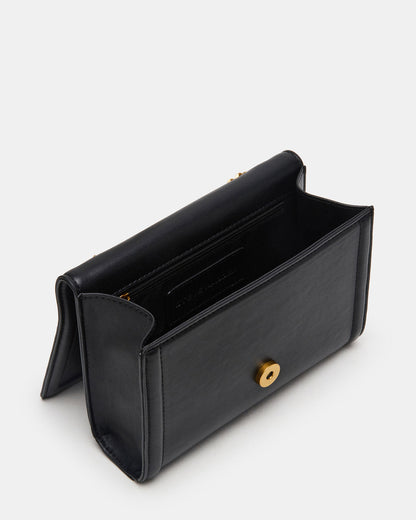 LARISAL Bag Black Chain Crossbody Shoulder Strap Handbag