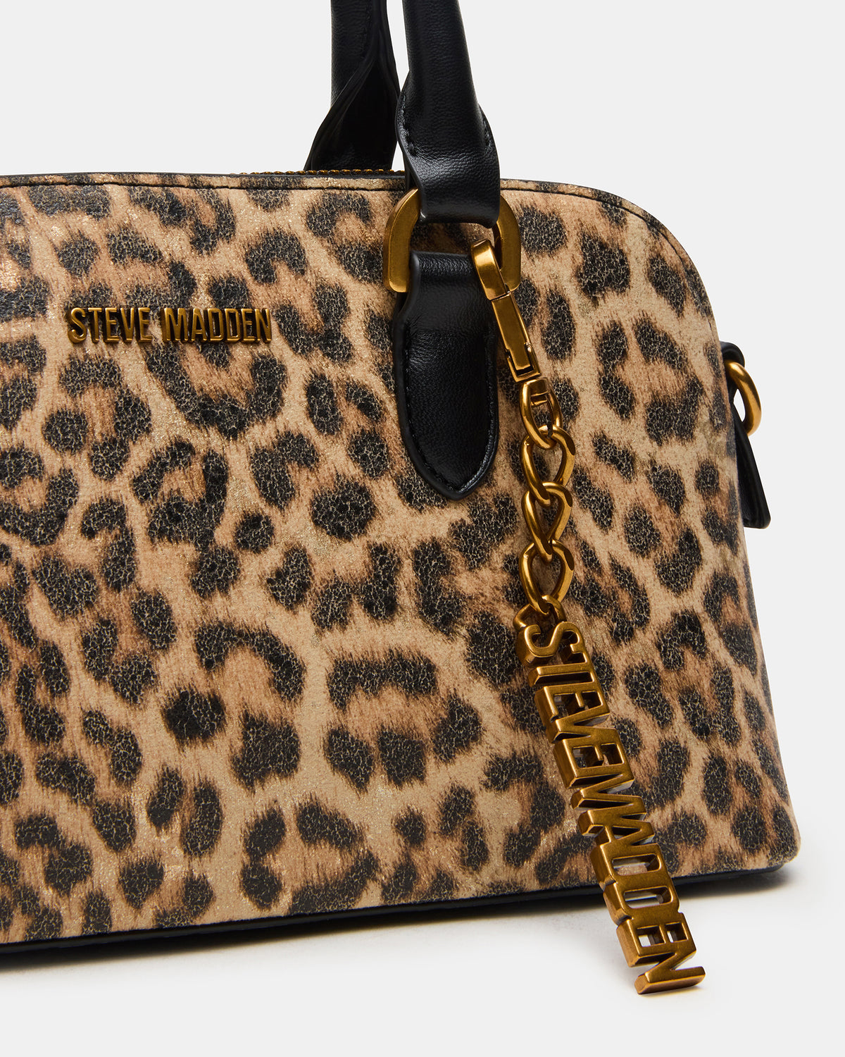 SMYTH Bag Leopard Crossbody Bag Charm Top Handle Handbag