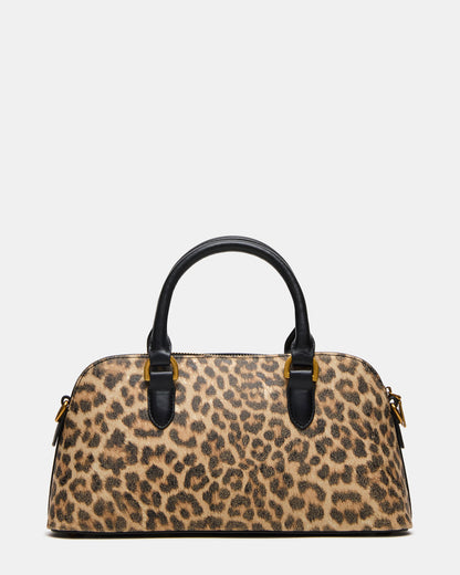 SMYTH Bag Leopard Crossbody Bag Charm Top Handle Handbag
