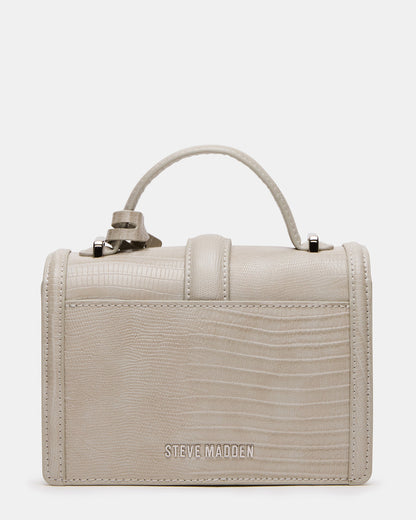 CLARK Bag Light Grey Structured Top-Handle Mini Handbag