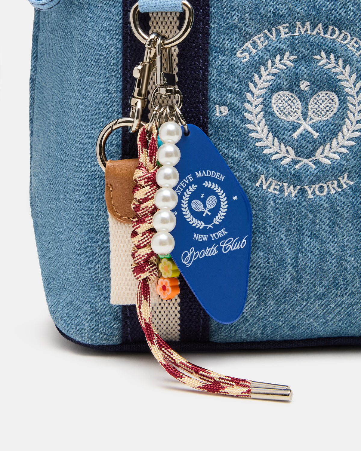 COLLEGE Bag Denim Top-Handle Crossbody Tote Handbag